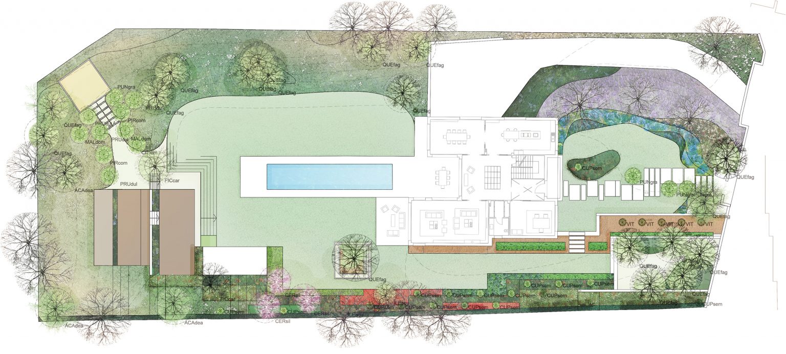 Jardín privado en Ciudalcampo. Madrid. | | David Jiménez. Arquitectura